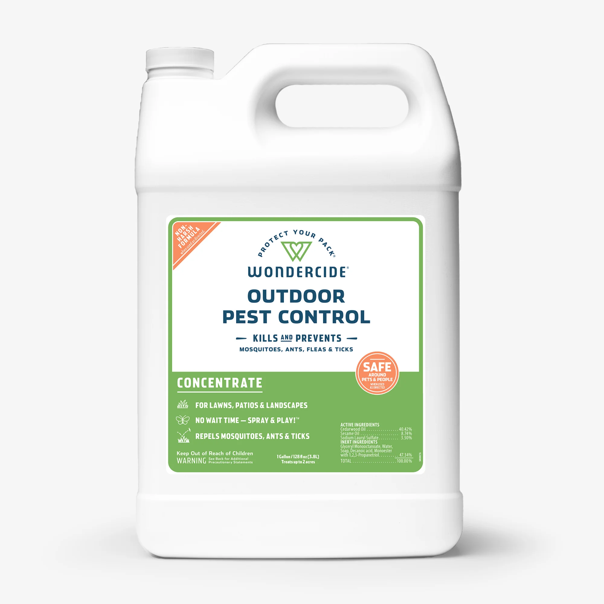 Outdoor Pest Control Concentrate for Yard + Garden - 128 oz